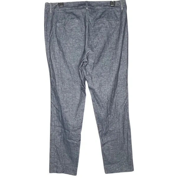 Marella Amedea Trousers Cropped In Navy Size 12 - Picture 4 of 8